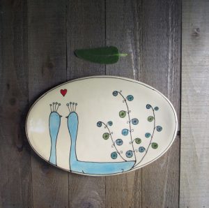 Catherine Reese Peacock Dish