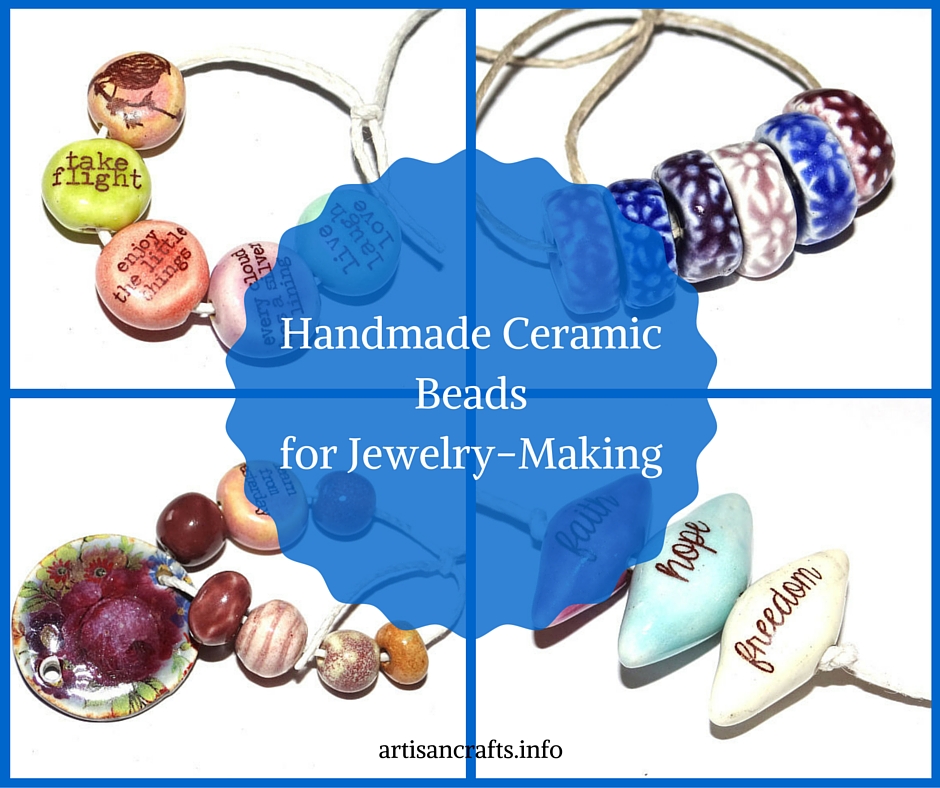 Handmade Ceramic Beads for Jewelry-Making