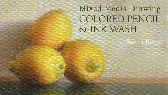 Mixed Media Drawing Colored Pencil & Ink Wash