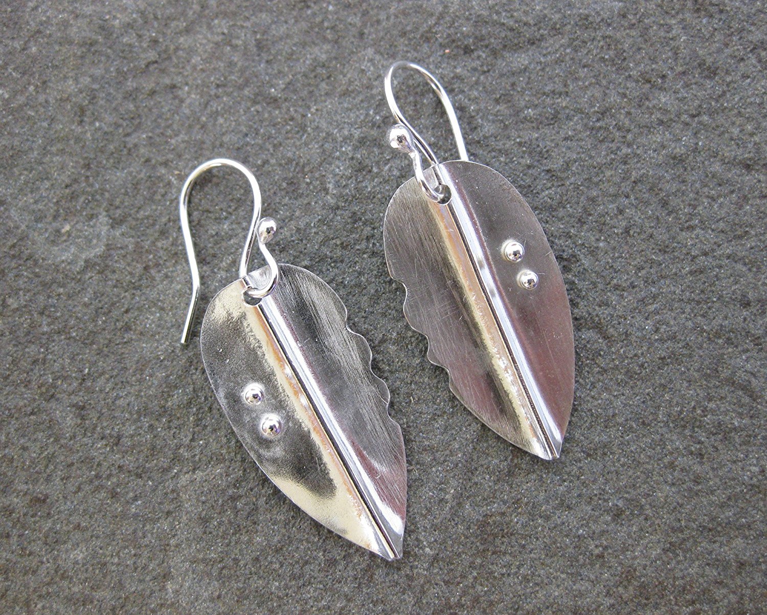 Silver Fold-Formed Earrings Bonya's