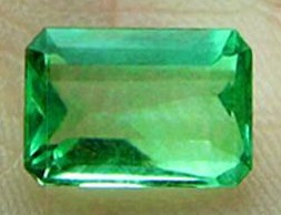 Natural cut emerald