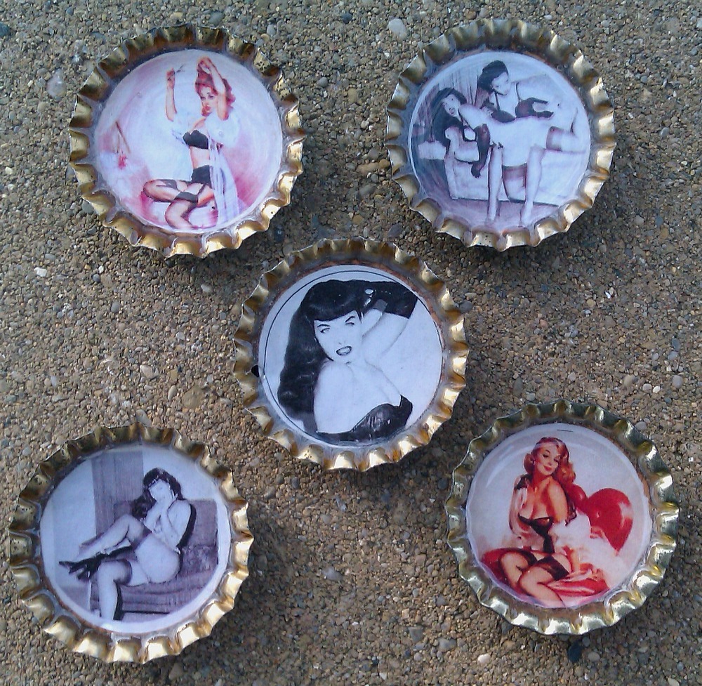 Pinup Girl Magnets from Sunday Afternoon Housewife